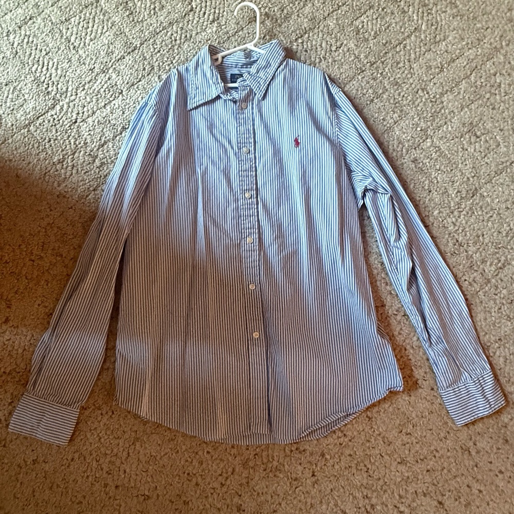 Ralph Lauren Blue Casual Button Down Shirt